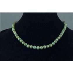 Chinese Green Jade Necklace