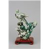 Image 1 : Chinese Spinach Jade Carved Birds