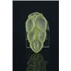 Image 3 : Chinese Icy Yellow Jadeite Carved Leaf Pendant