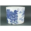 Image 2 : Large Blue and White Porcelain Bi Tong Kangxi MK