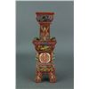 Image 1 : Famille Rose Porcelain Candlestick Qianlong Mark