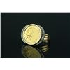 Image 2 : Chinese Gold 14K Ring with 1925 US Gold Coin