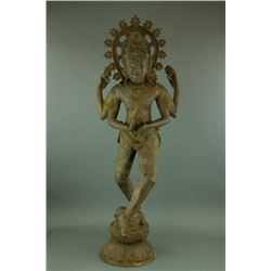 10/12th Century India Bronze Dancing Shiva Figure