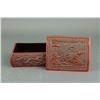 Image 1 : Chinese Red Lacquer Box with Lid