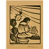 Image 1 : Andy Chuka, Linocut Block Prints, Set of Three,