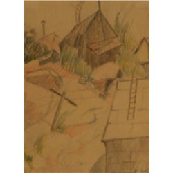 Margaret Mcay Tee (1882-1955), Colored pencil