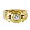 Image 2 : 14KT Yellow Gold Solitaire Diamond Ring -# 388
