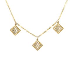14KT Yellow Gold Diamond Necklace -# 7923-1