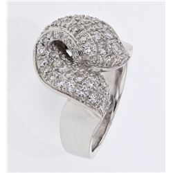 18KT White Gold Ladies Diamond Fashion Ring -# 10317
