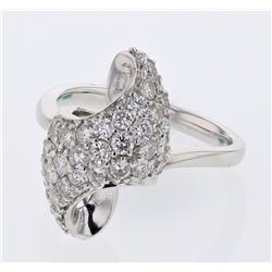 18KT White Gold Ladies Diamond Fashion Ring -# 10025