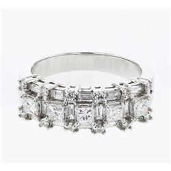 14KT White Gold Ladies Diamond Band Ring -# 10153