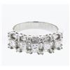 Image 1 : 14KT White Gold Ladies Diamond Band Ring -# 10153