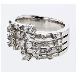 18KT White Gold Ladies Diamond Fashion Ring -# 10274