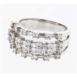 18KT White Gold Ladies Diamond Fashion Ring -# 10211