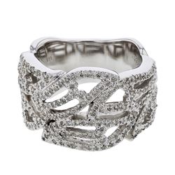 14KT White Gold Ladies Diamond Ring -# 9922