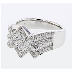18KT White Gold Ladies Diamond Fashion Ring -# 10030