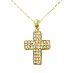 14KT Yellow Gold Ladies Slider with Chain  -# 6745-1