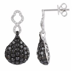 14KT White Gold Diamond Earrings -# 5910