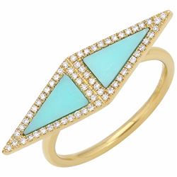 14KT Yellow Gold Gemstone Ring -# 7812