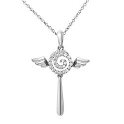 14KT Rose Gold Ladies Slider with Chain  -# 6706-1