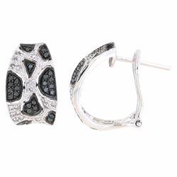 14KT White Gold Diamond Earrings -# 5965-1