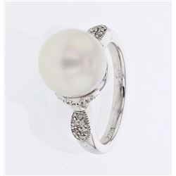 18KT White Gold Ladies Diamond Fashion Ring -# 8904