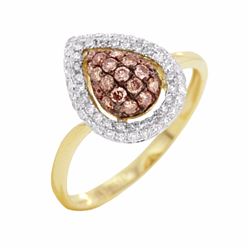 14KT Yellow Gold Women's Diamond Ring -# 6037
