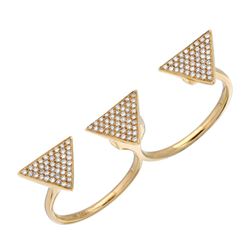 14KT Yellow Gold Women's Diamond Ring -# 7869-1