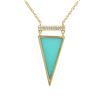 Image 1 : 14KT Yellow Gold Gemstone Necklace -# 7973-1