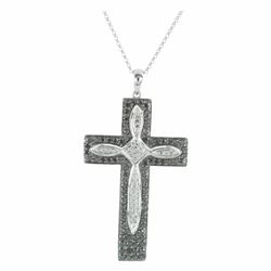14KT White Gold Diamond Pendant With Chain -# 5840-1