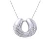 Image 1 : 14KT White Gold Ladies Slider with Chain  -# 6771