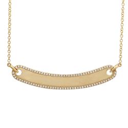 14KT Yellow Gold Diamond Necklace -# 8021-1