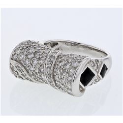 18KT White Gold Ladies Diamond Fashion Ring -# 10408