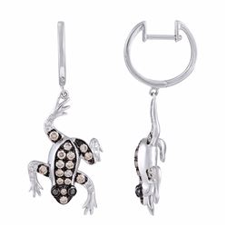 14KT  Gold Diamond Earrings -# 5899-1