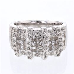 18KT White Gold Ladies Diamond Fashion Ring -# 10328