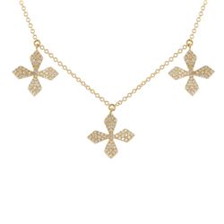 14KT Yellow Gold Diamond Necklace -# 7890
