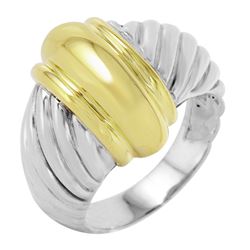 Sterling Silver 18KT Gold David Yurman Ring -# 446