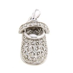14KT White Gold Ladies Diamond Necklace -# 9188