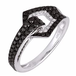 14KT White Gold Women's Diamond Ring -# 5860-1