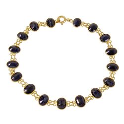 18KT Yellow Gold Sapphire Bracelet -# 200