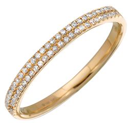14KT Yellow Gold Women's Diamond Ring -# 8012-1