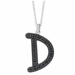 14KT White Gold Diamond Pendant With Chain -# 5879