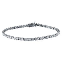 18KT White Gold Ladies Diamond Bracelet -# 10500