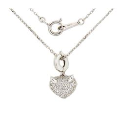 18KT White Gold Ladies Diamond Necklace -# 8899