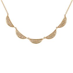 14KT Yellow Gold Diamond Necklace -# 8007-1