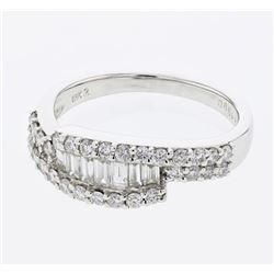 18KT White Gold Ladies Diamond Ladies Ring -# 9679