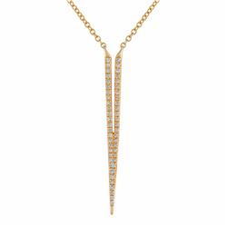 14KT Yellow Gold Diamond Necklace -# 7886