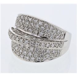 18KT White Gold Ladies Diamond Fashion Ring -# 10094