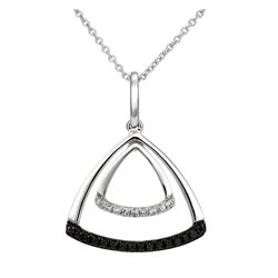 14KT White Gold Diamond Pendant With Chain -# 6269