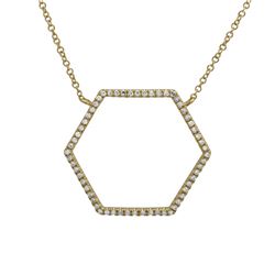14KT Yellow Gold Diamond Necklace -# 7829-1
